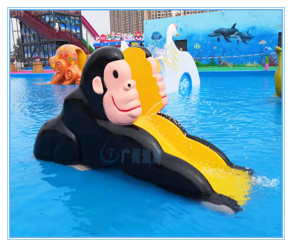 水上樂園設(shè)備，戲水小品，猴子滑梯